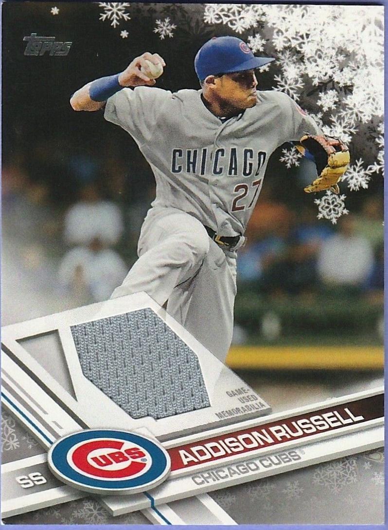 Addison Russell #R-ARU Baseball Cards 2017 Topps Holiday Relic