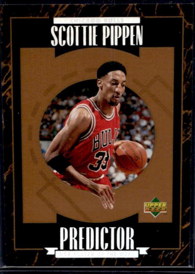 Scottie Pippen #H8 1995 Upper Deck Predictors Exchange Player Of The Week Basketball