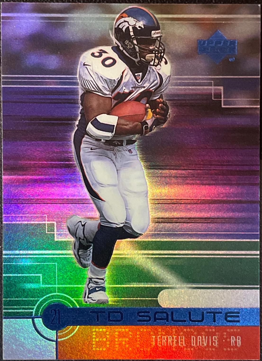 Terrell Davis #TD6 Football Cards 1999 Upper Deck 21 TD Salute