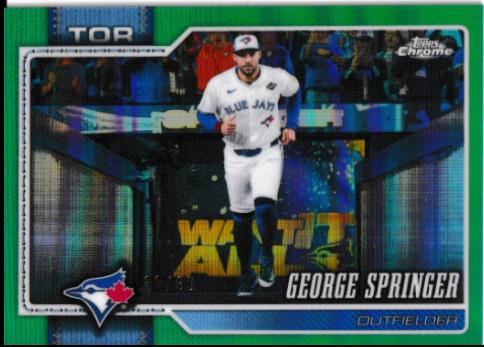 George Springer [Green Refractor] (2026 Topps Chrome)