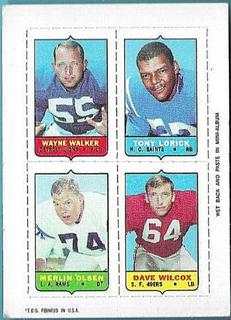 Wayne Walker, Tony Lorick, Merlin Olsen, Dave Wilcox