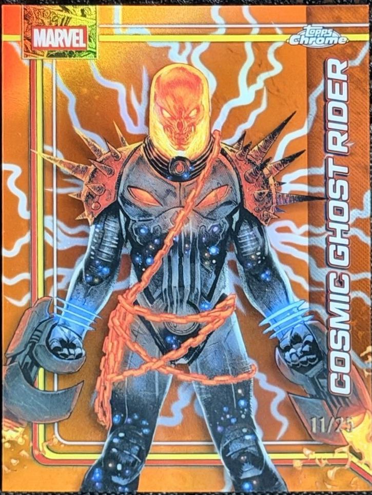 Cosmic Ghost Rider Orange Refractor
