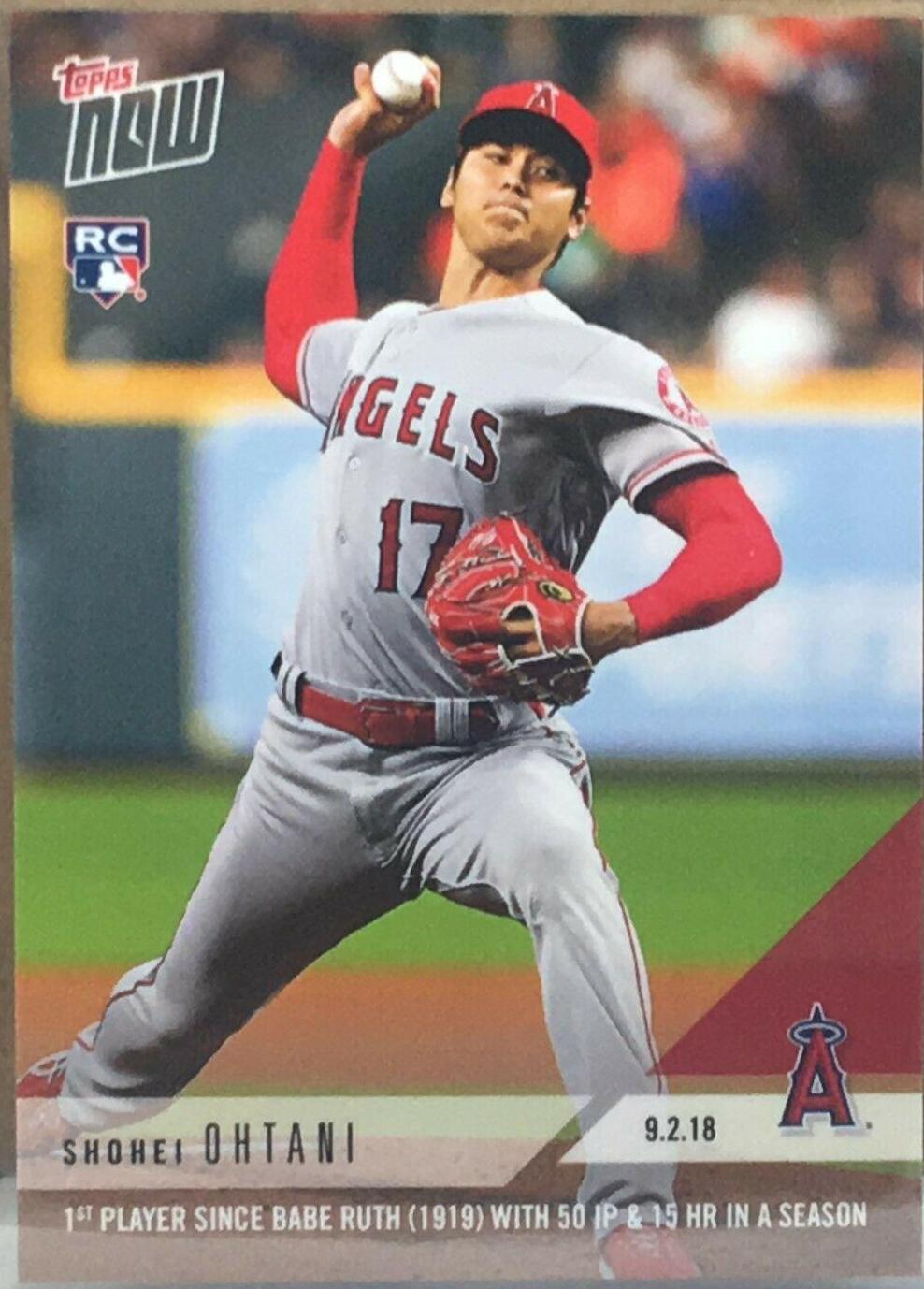 Shohei Ohtani #678 Baseball Cards 2018 Topps Now