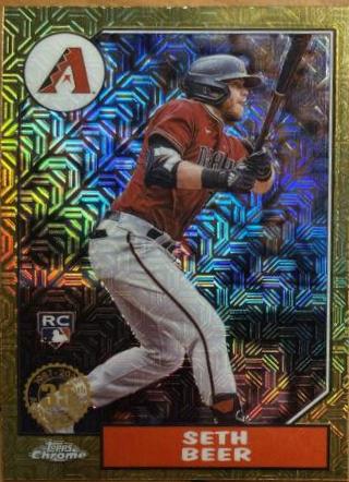 Seth Beer #T87C2-22 Baseball Cards 2022 Topps Silver Pack 1987 Chrome Series 2