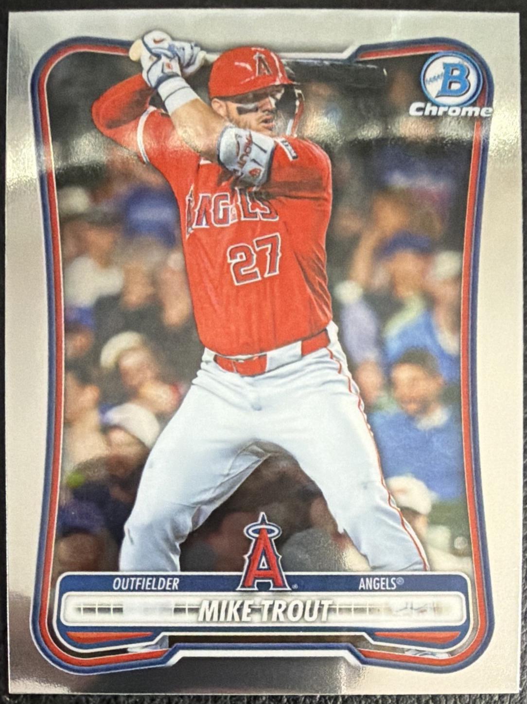 Mike Trout #75 2026 Bowman Chrome Baseball