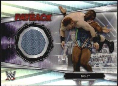 Big E #MR-B Wrestling Cards 2021 Topps WWE Mat Relics