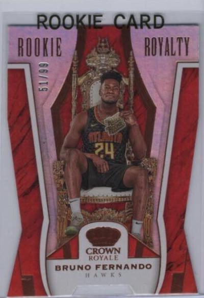Bruno Fernando #10 Basketball Cards 2019 Panini Crown Royale Rookie Royalty
