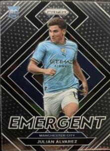 Julian Alvarez #1 Soccer Cards 2022 Panini Prizm Premier League Emergent