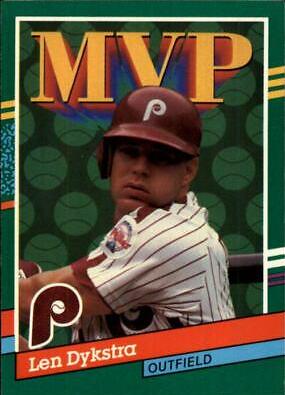Len Dykstra #410 Baseball Cards 1991 Donruss