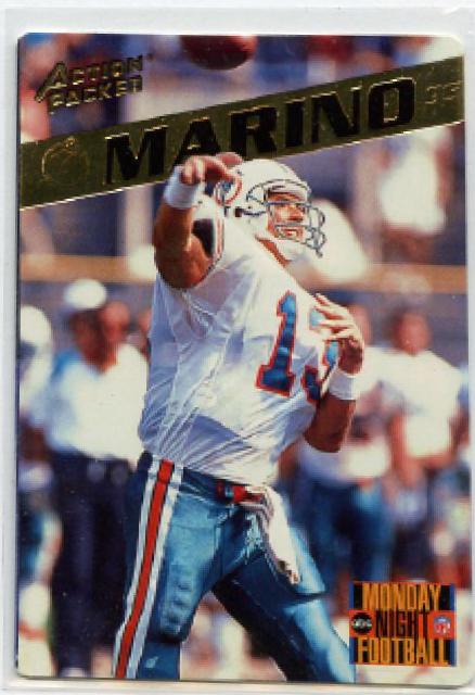 Dan Marino #30 Football Cards 1995 Action Packed Monday Night Football