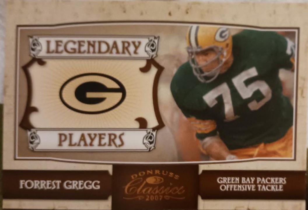 Forrest Gregg #LP - 6 Football Cards 2007 Panini Donruss Classics Legendary Players
