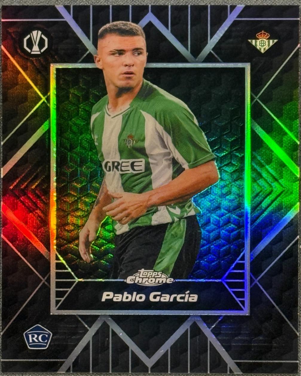 2025 Topps Chrome UEFA Shadow Etch Pablo Garcia #SE-13 card