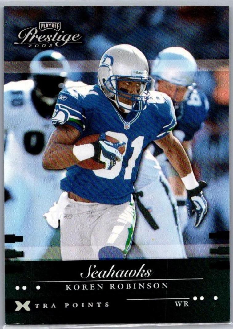 Koren Robinson #130 2002 Playoff Prestige Football