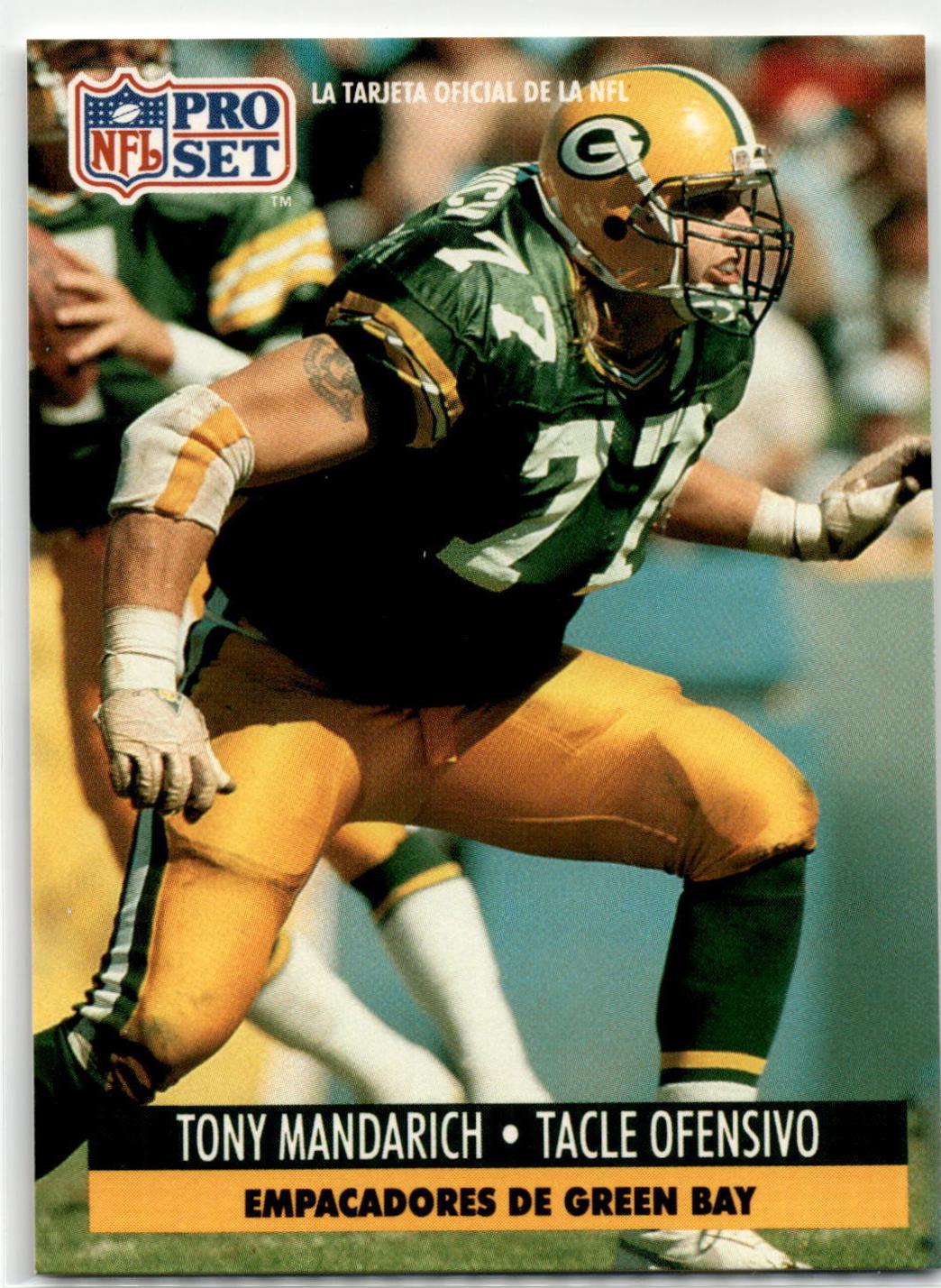 Tony Mandarich #77 1991 Pro Set Spanish Football