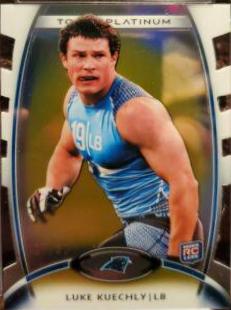 Luke Kuechly [Gold Refractor Die Cut] #137