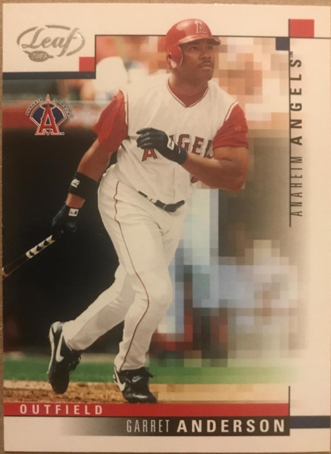 Garret Anderson #4 Baseball Cards 2003 Leaf