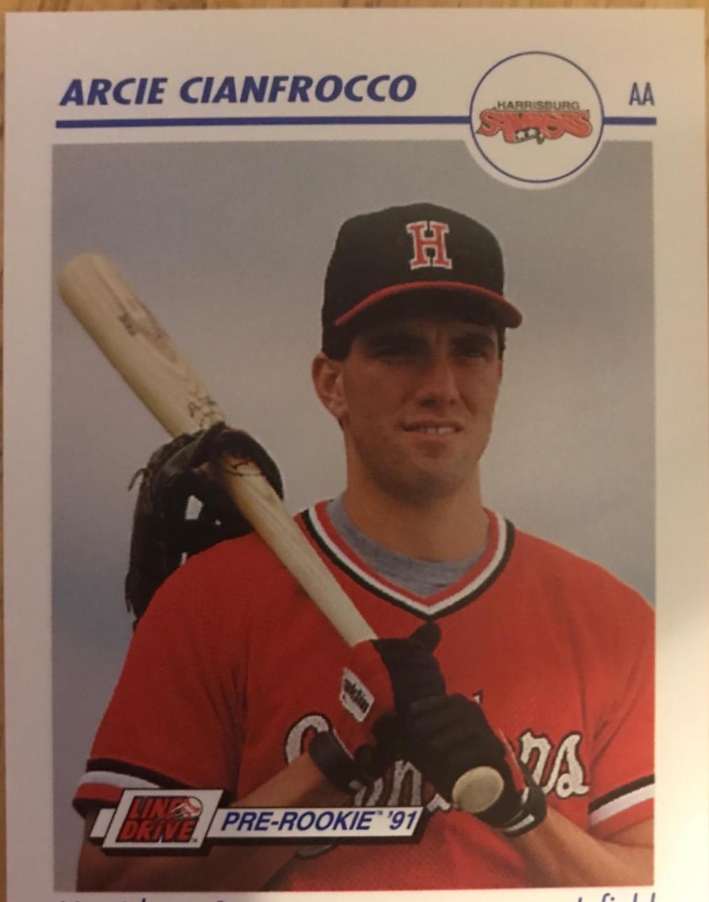 Arcie Cianfrocco #252 1991 Impel Line Drive Pre Rookie Aa Baseball