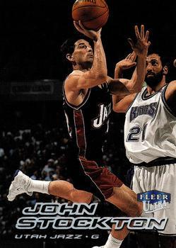 John Stockton #32 Basketball Cards 1999 Ultra