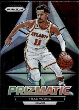Trae Young #10 Basketball Cards 2022 Panini Prizm Prizmatic