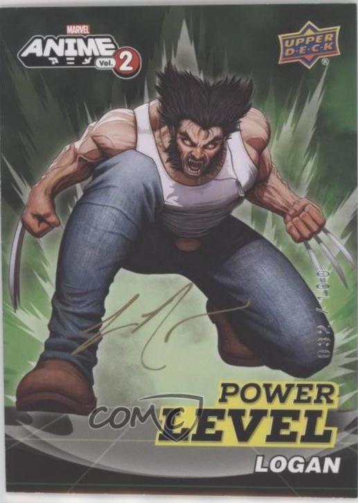 Logan #SN-1 Marvel 2023 Upper Deck Anime Volume 2 Power Level