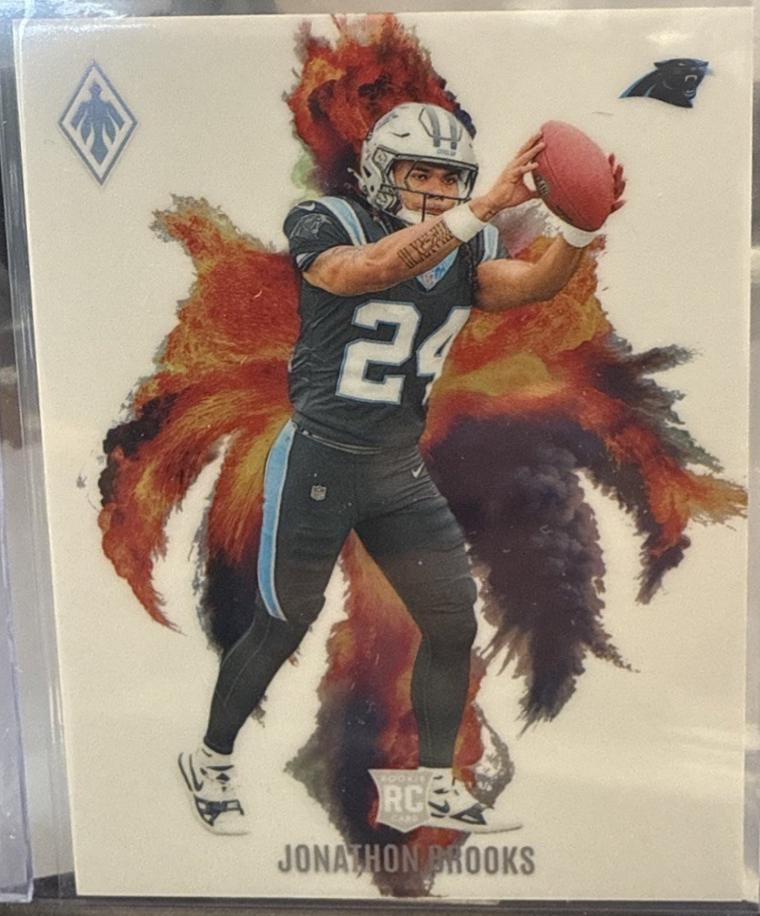 Jonathon Brooks #CB-JBS Football Cards 2024 Panini Phoenix Color Blast