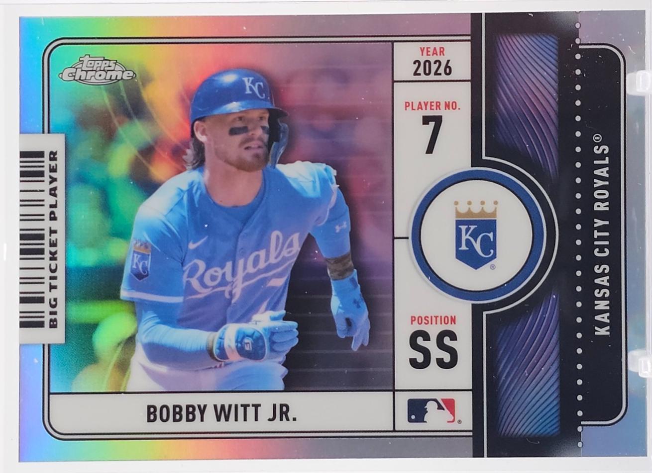 2026 Topps Chrome Big Ticket Players Bobby Witt Jr. [Refractor] #BTP-16 card