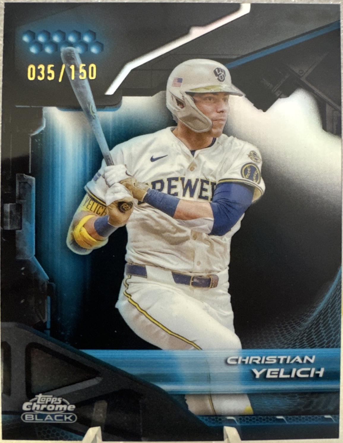 Christian Yelich [Blue Refractor] #42