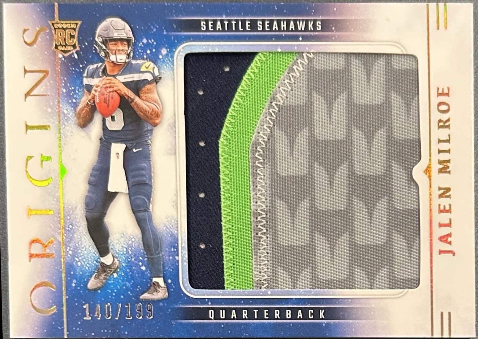 Jalen Milroe #25 2025 Panini Origins Rookie Jumbo Jersey Football