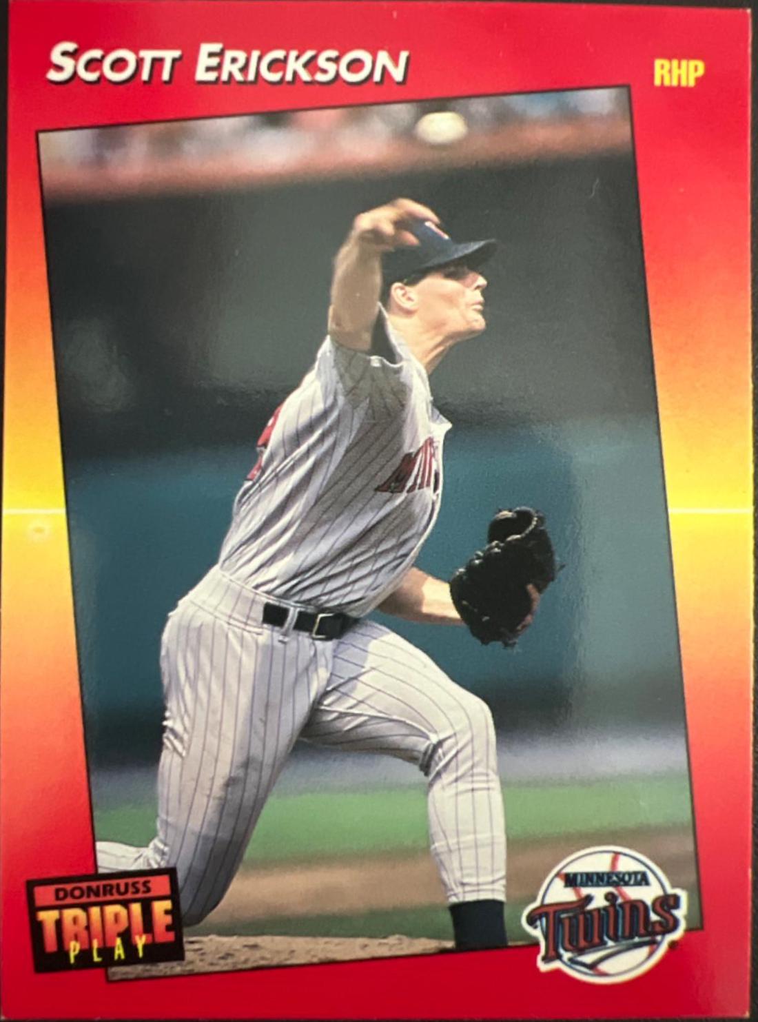 Scott Erickson #3 Baseball Cards 1992 Panini Donruss Triple Play