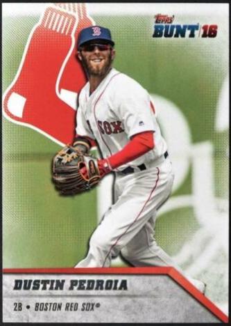 Dustin Pedroia #7 Baseball Cards 2016 Topps Bunt