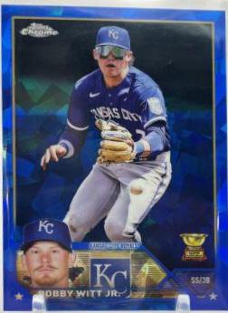 Bobby Witt Jr. #7 Baseball Cards 2023 Topps Chrome Sapphire