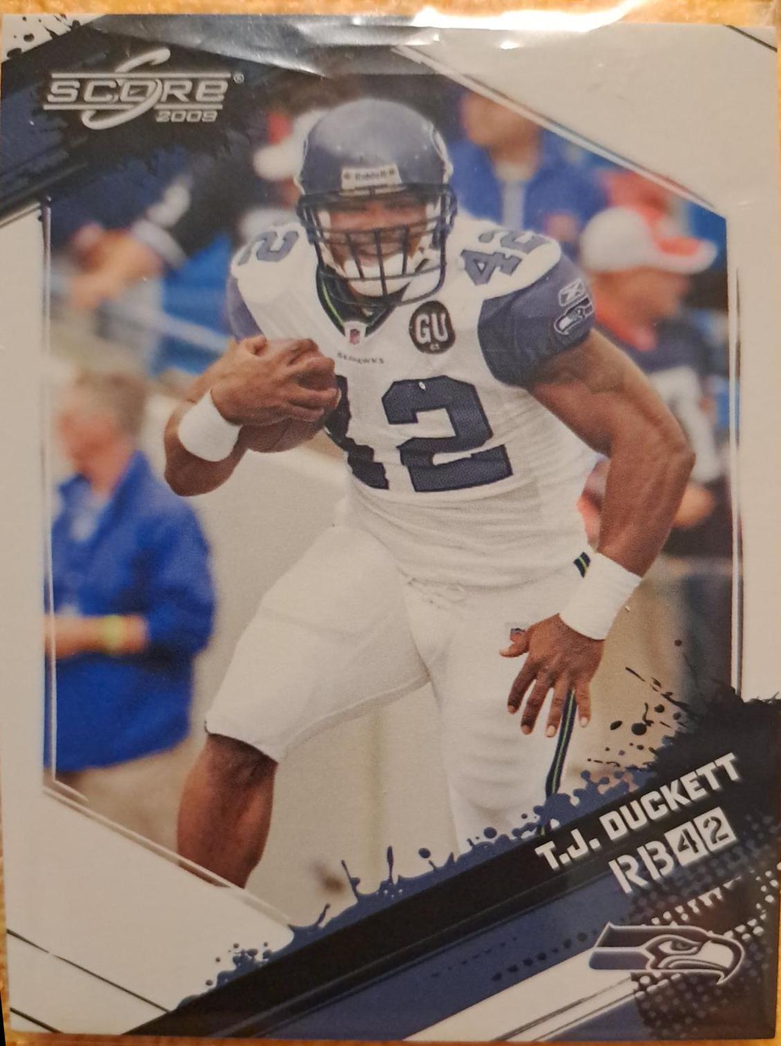 T.J. Duckett #263 Football Cards 2009 Panini Score