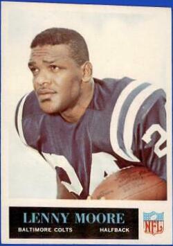 Lenny Moore #8 Football Cards 1965 Philadelphia