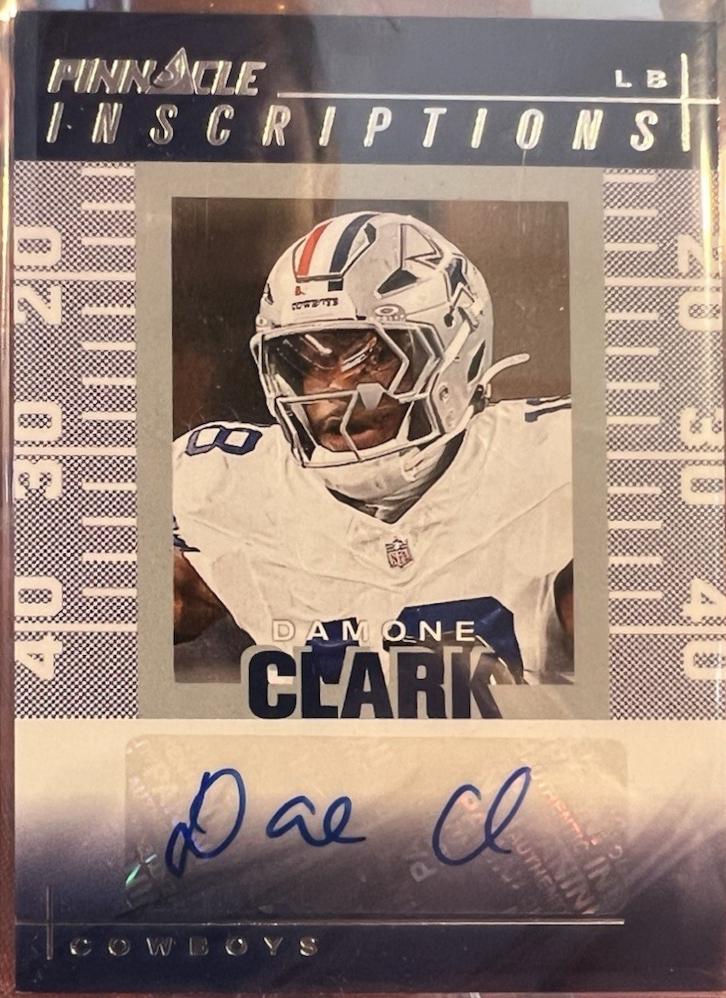 Damone Clark #PI-DCK 2024 Panini Encore Pinnacle Inscriptions Football