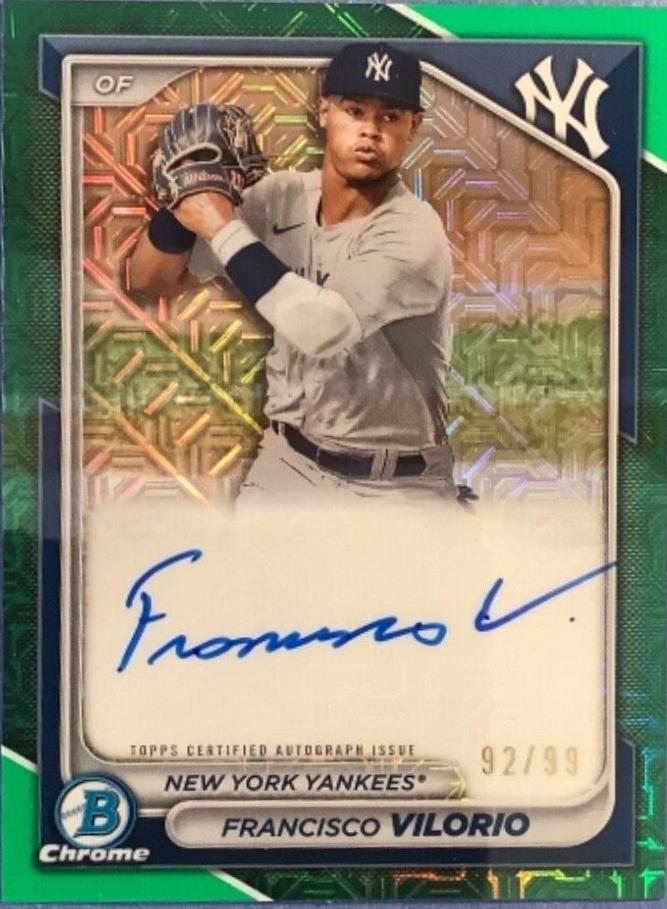 Francisco Vilorio [Green Mojo Refractor] #BMA-FV