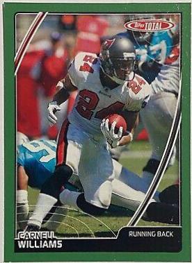 Carnell Williams #1 Football Cards 2007 Topps Total