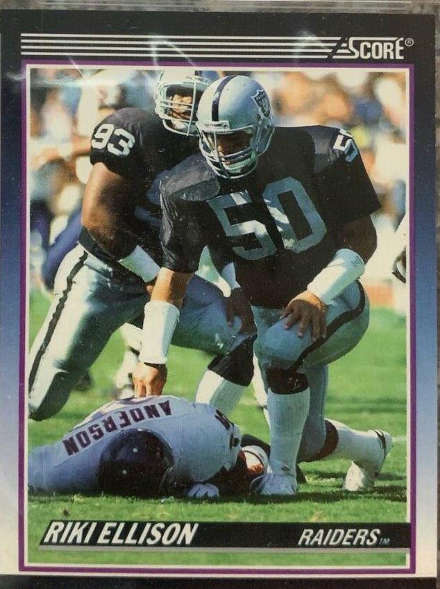 Riki Ellison #35T Football Cards 1990 Panini Score Supplemental