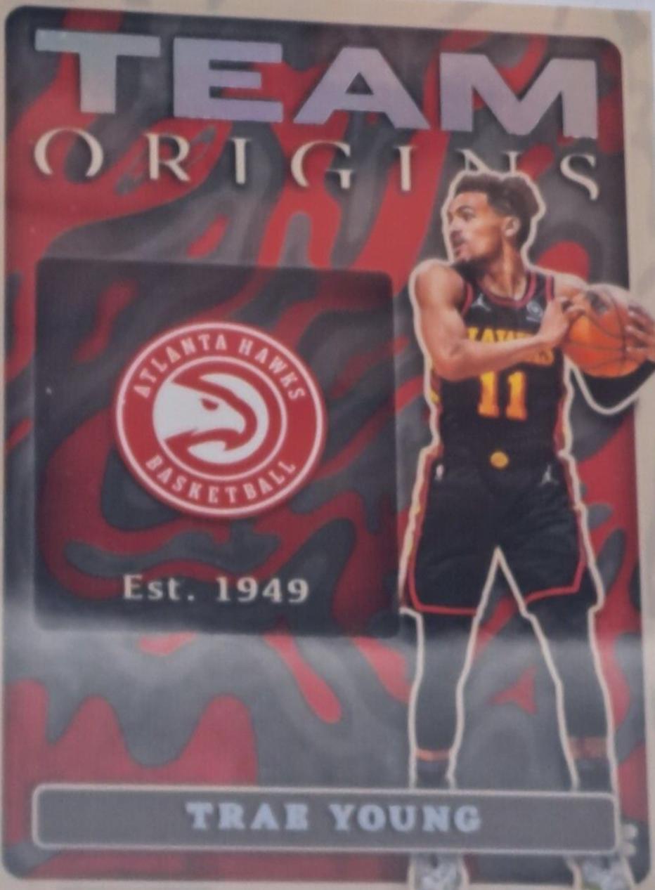 Trae Young #10 Basketball Cards 2022 Panini Origins Team