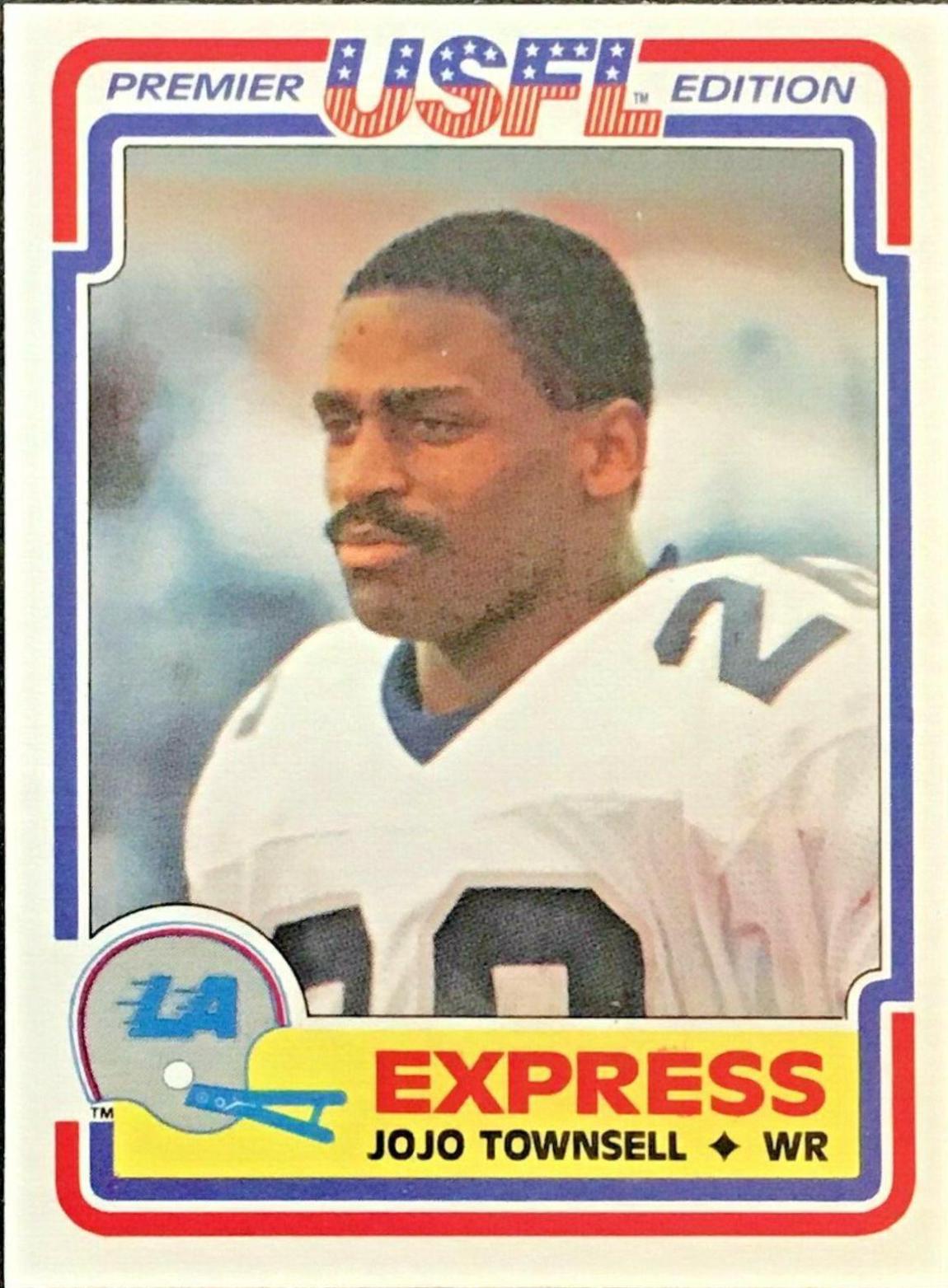 1984 Topps USFL Jojo Townsell #50 card