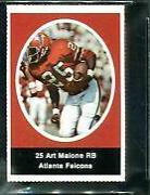 Art Malone Football Cards 1972 Sunoco Stamps