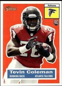 Tevin Coleman #37 Football Cards 2015 Topps Heritage