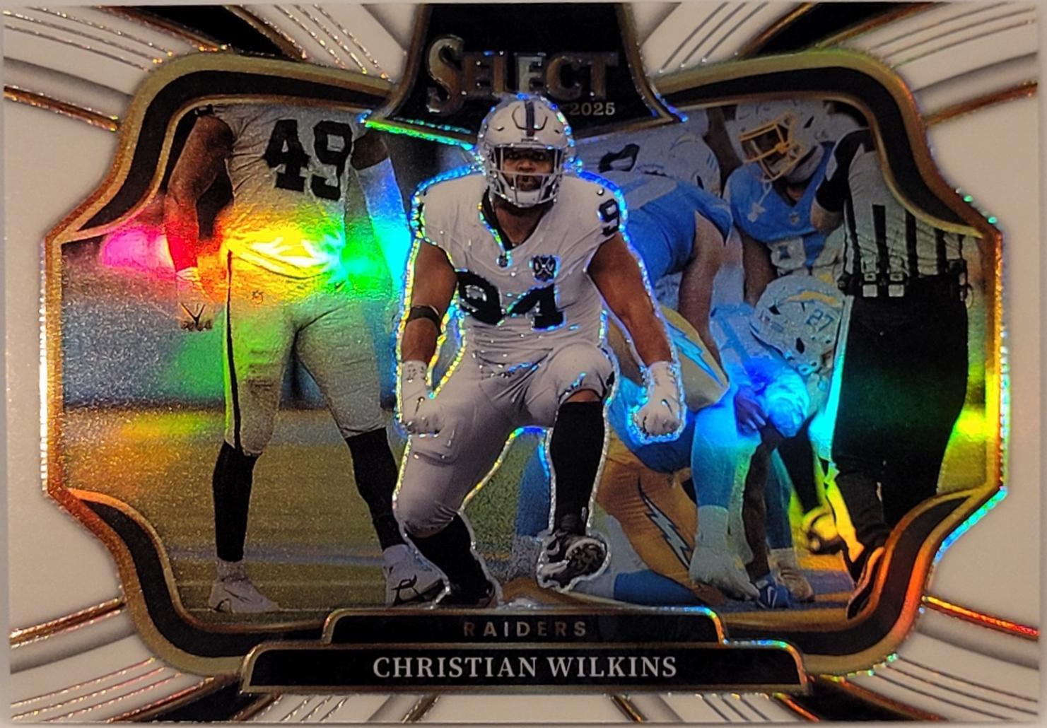 Christian Wilkins [White Prizm] #406