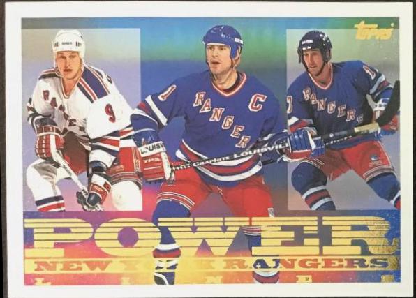 Adam Graves / Mark Messier / Pat Verbeek #3 Hockey Cards 1995 Topps Power Lines