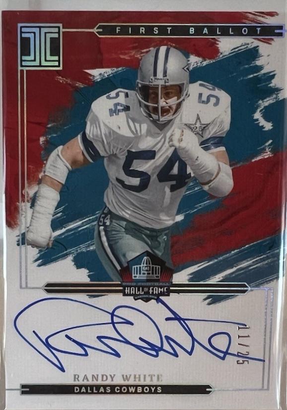 Randy White #5 Football Cards 2024 Panini Impeccable First Ballot Signature