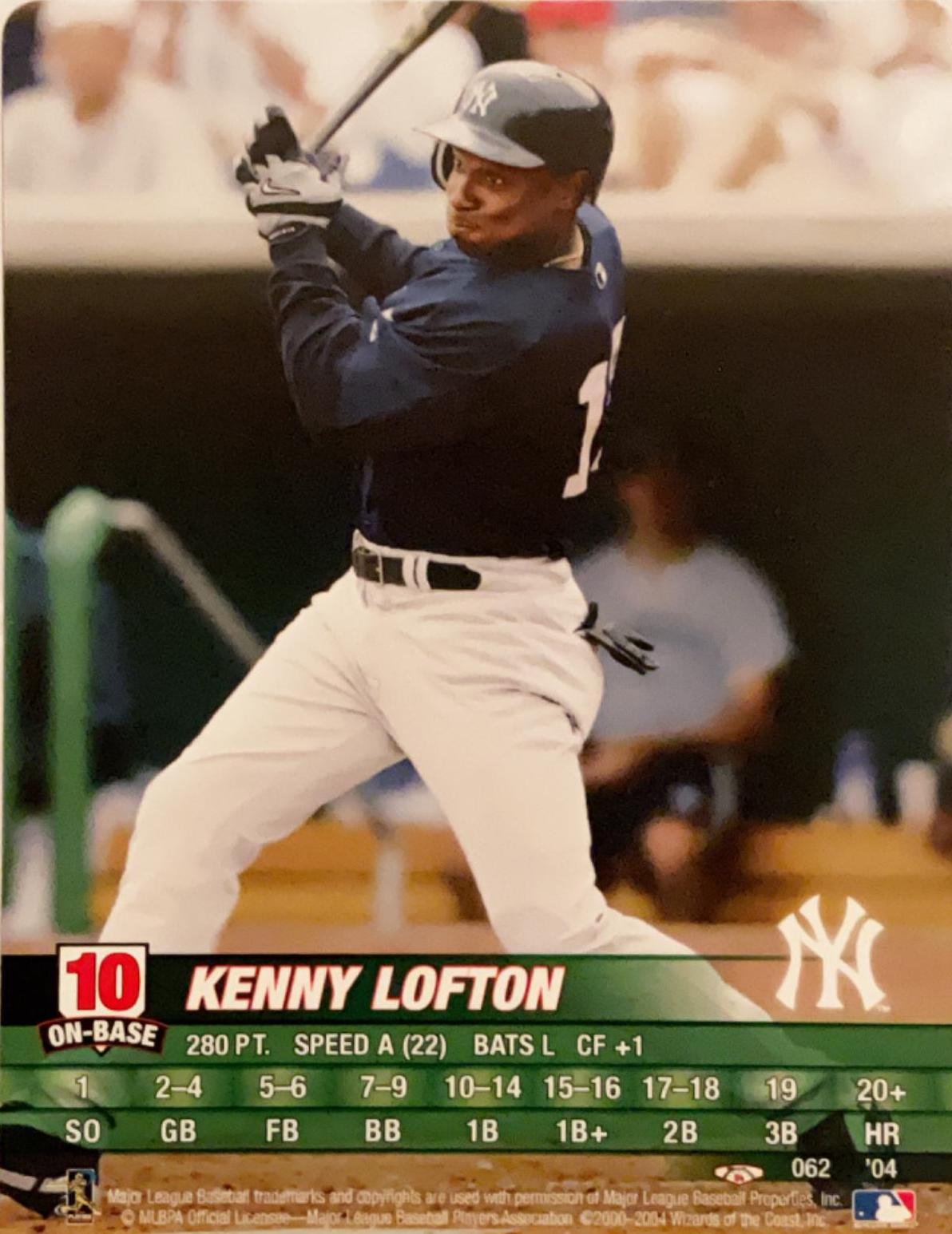 Kenny Lofton #10 Baseball Cards 2004 MLB Showdown