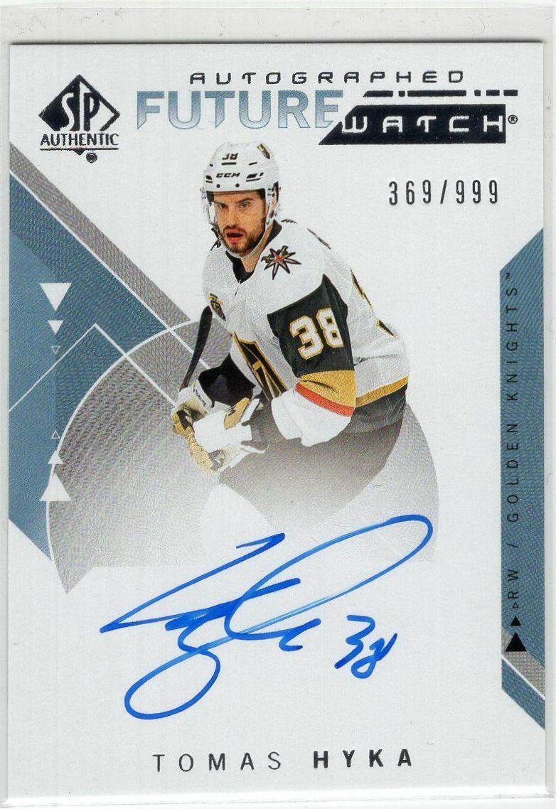 Tomas Hyka #169 2018-19 SP Authentic Hockey