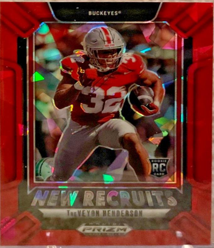 TreVeyon Henderson [Red Ice] #1 Prices | 2025 Panini Prizm Draft