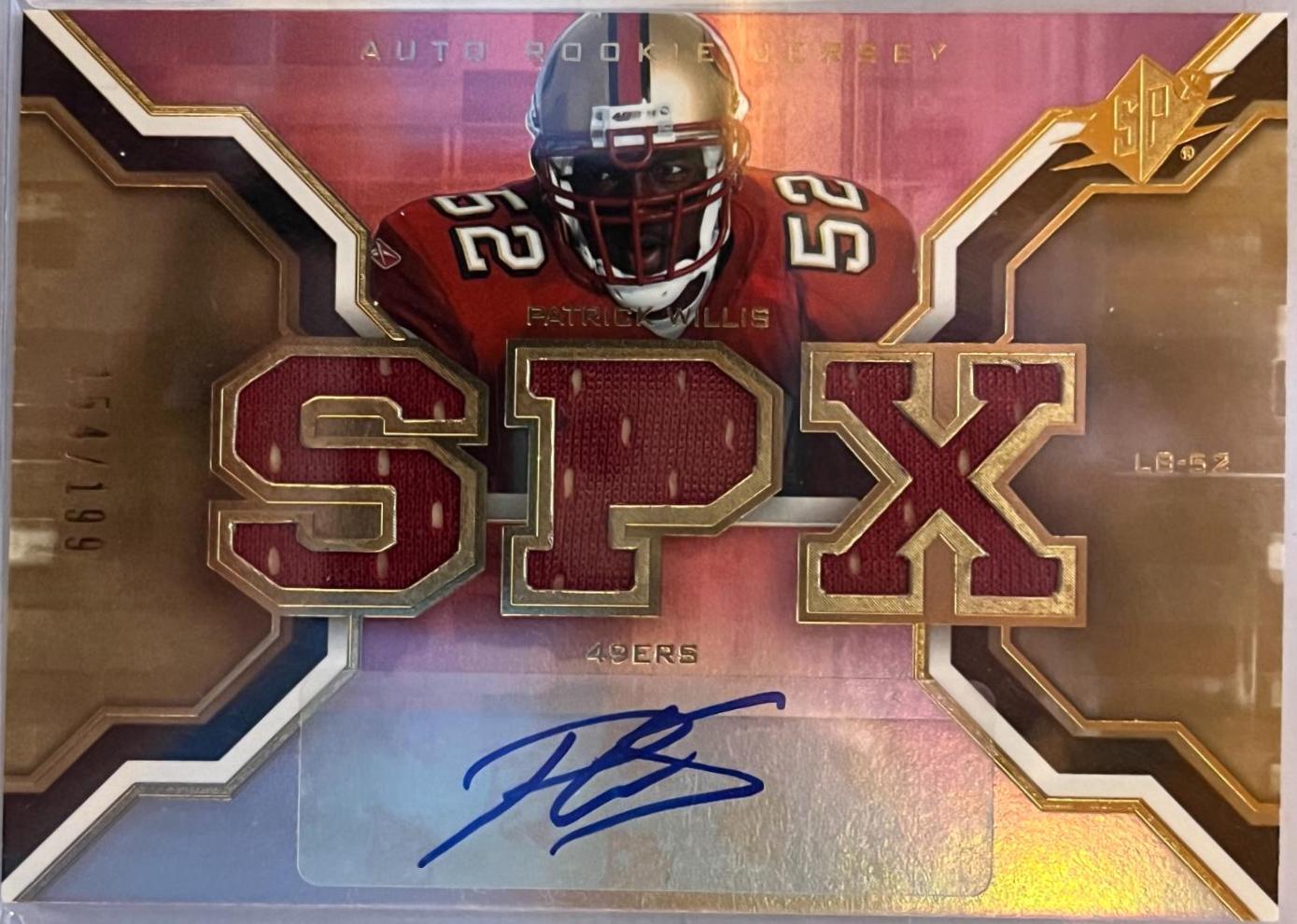 Patrick Willis #198 Football Cards 2007 Spx