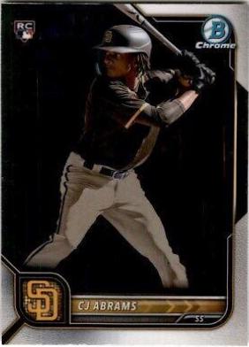 CJ Abrams #12 Baseball Cards 2022 Bowman Chrome