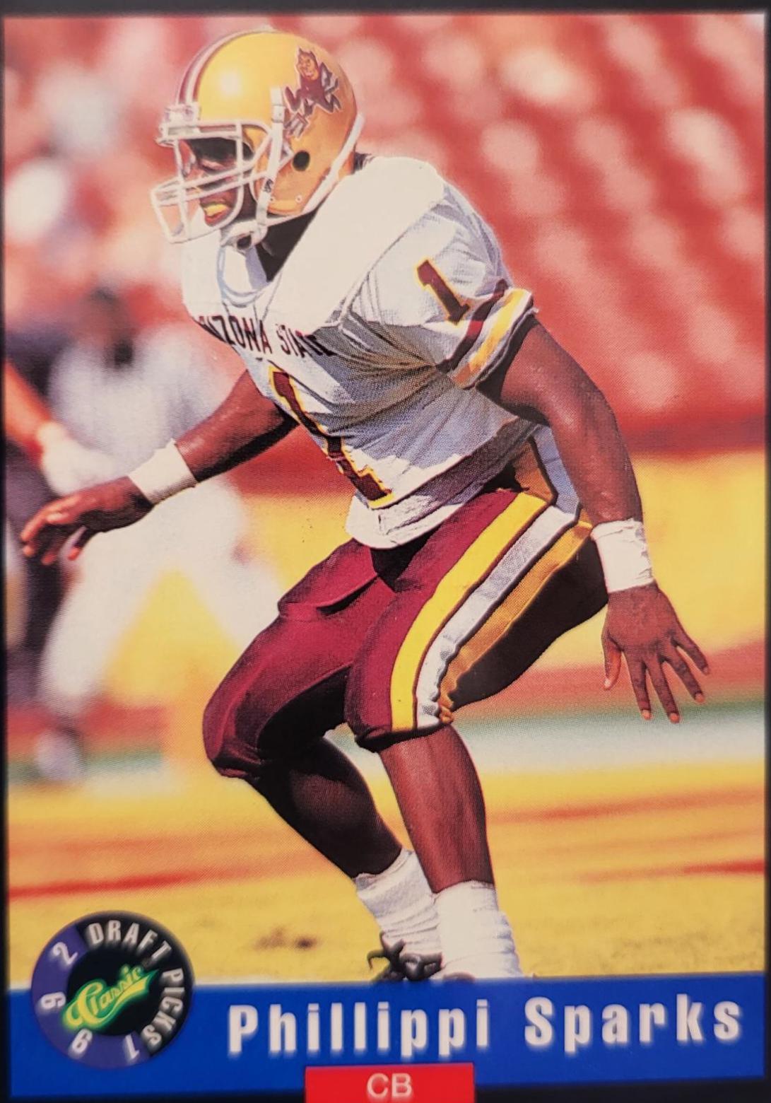 Phillippi Sparks #17 Football Cards 1992 Classic Draft Picks